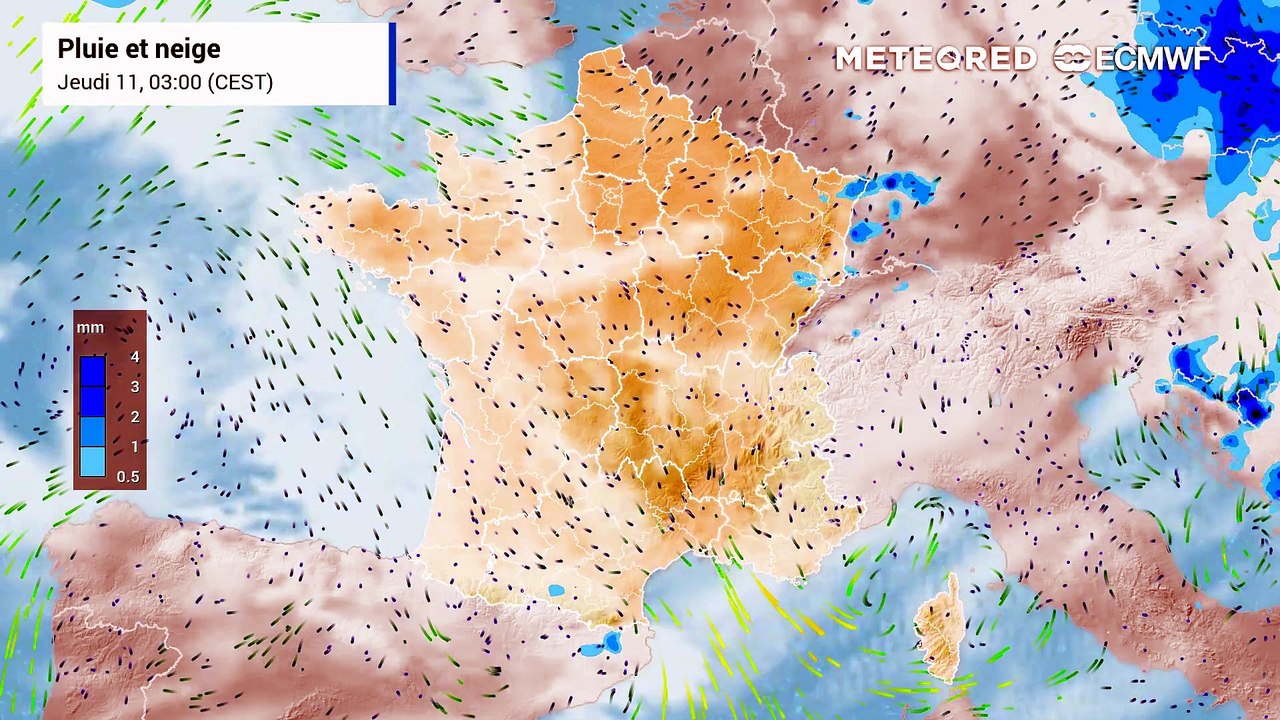 Des orages en France ?