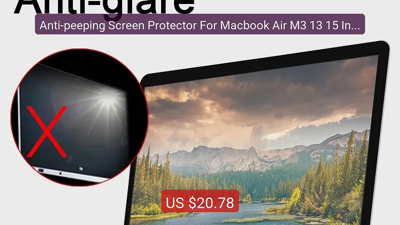 Anti-peeping Screen Protector For Macbook Air M3 13 15 Inch 20... -- Best Buy 2026 | Great Quality!