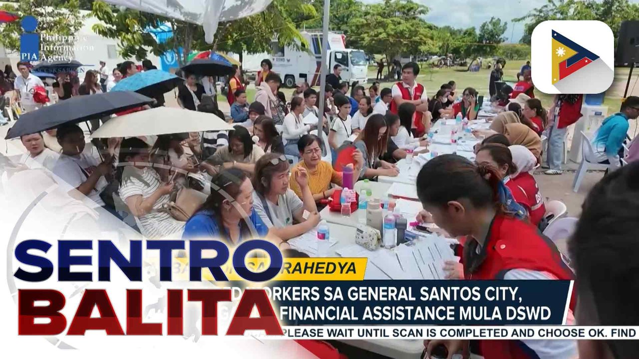 Displaced workers sa General Santos City, nakatanggap ng financial assistance mula sa DSWD; pinaigting na relief operations, patuloy | ulat ni Harlem Ferolino - PIA SOCCSKSARGEN