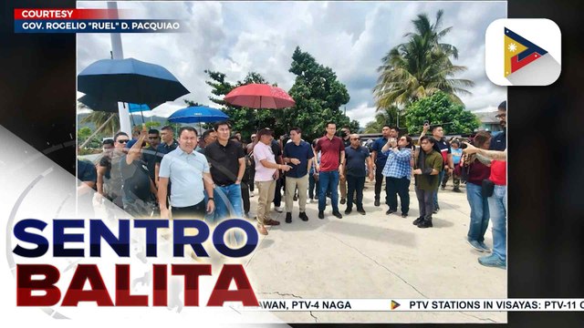 Ilang miyembro ng bagong Senate Majority bloc, bumisita at naghatid ng tulong sa mga lugar sa Sarangani na naapektuhan ng lindol | ulat ni Bernard Ferrer
