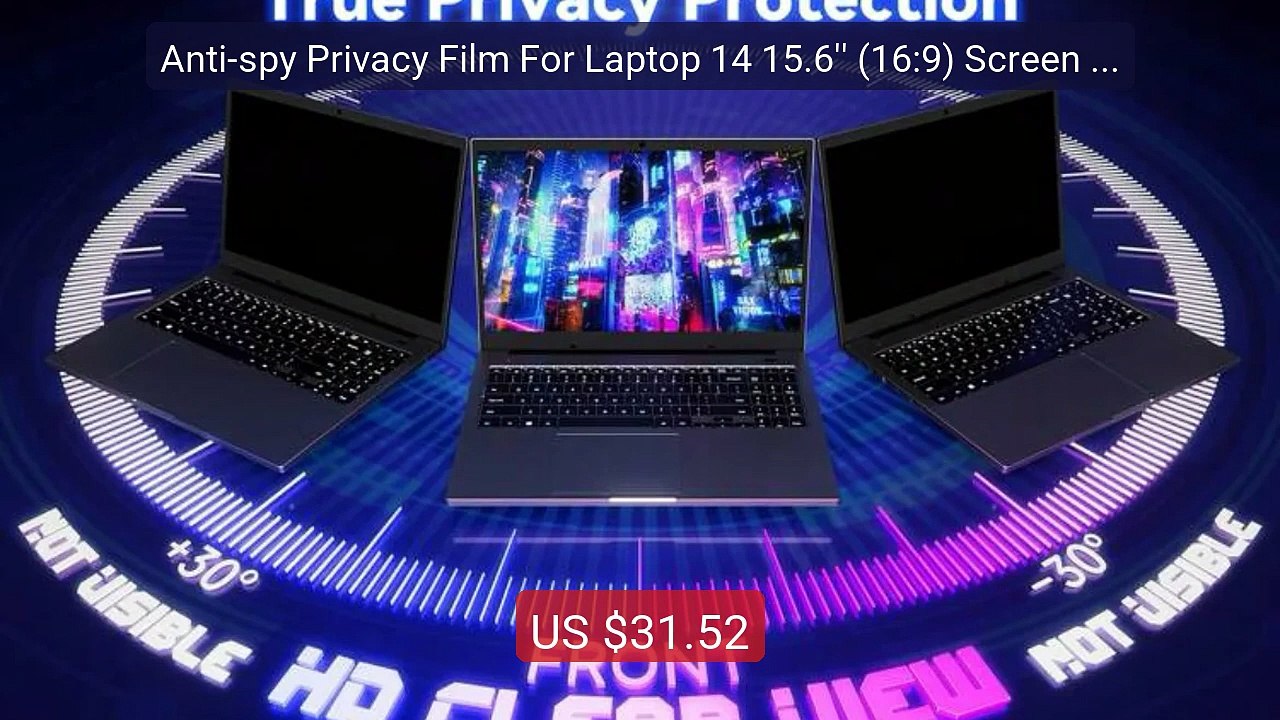 Anti-spy Privacy Film For Laptop 14 15.6'' (16:9) Screen Prote... -- Best Buy 2026 | Great Quality!