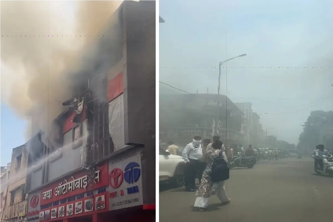Breaking News: रायपुर में ऑटोमोबाइल दुकान में लगी भीषण आग, दूर-दूर तक दिखा धुएं का गुबार, VIDEO