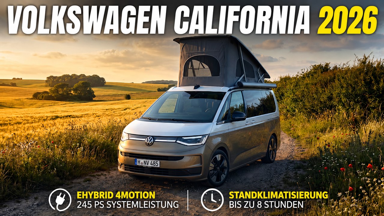 Facelift VW California 2026 startet mit vielen Neuerungen