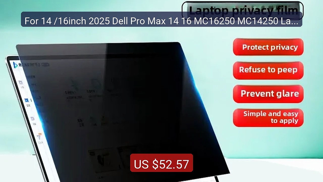 For 14 /16inch 2025 Dell Pro Max 14 16 MC16250 MC14250 Laptop... -- Amazing Value 2026 | Must Have!