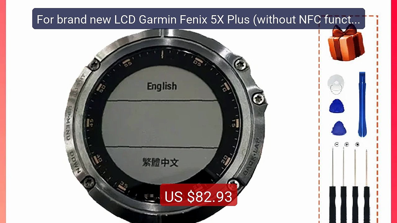 For brand new LCD Garmin Fenix 5X Plus (without NFC function)... -- Amazing Value 2026 | Must Have!