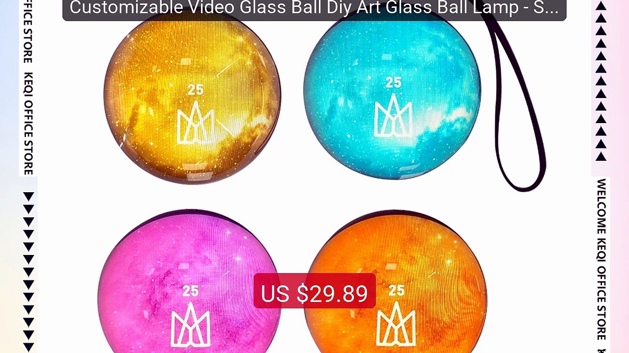Customizable Video Glass Ball Diy Art Glass Ball Lamp - Spherical ... -- Best Deal 2026 | Shop Now!