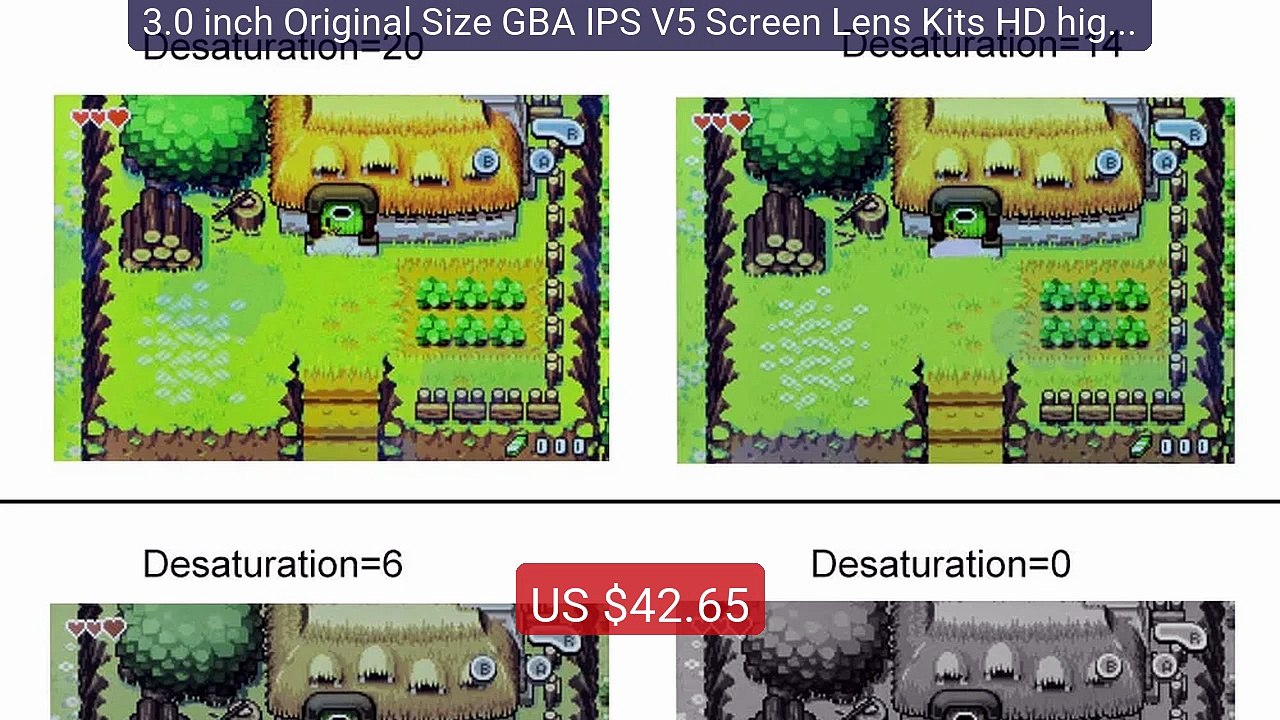 3.0 inch Original Size GBA IPS V5 Screen Lens Kits HD high bri... -- Hot Deal 2026 | Limited Offer!