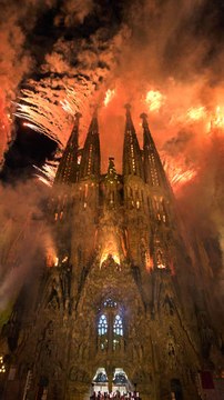 La inauguración de la torre principal de la Sagrada Familia
