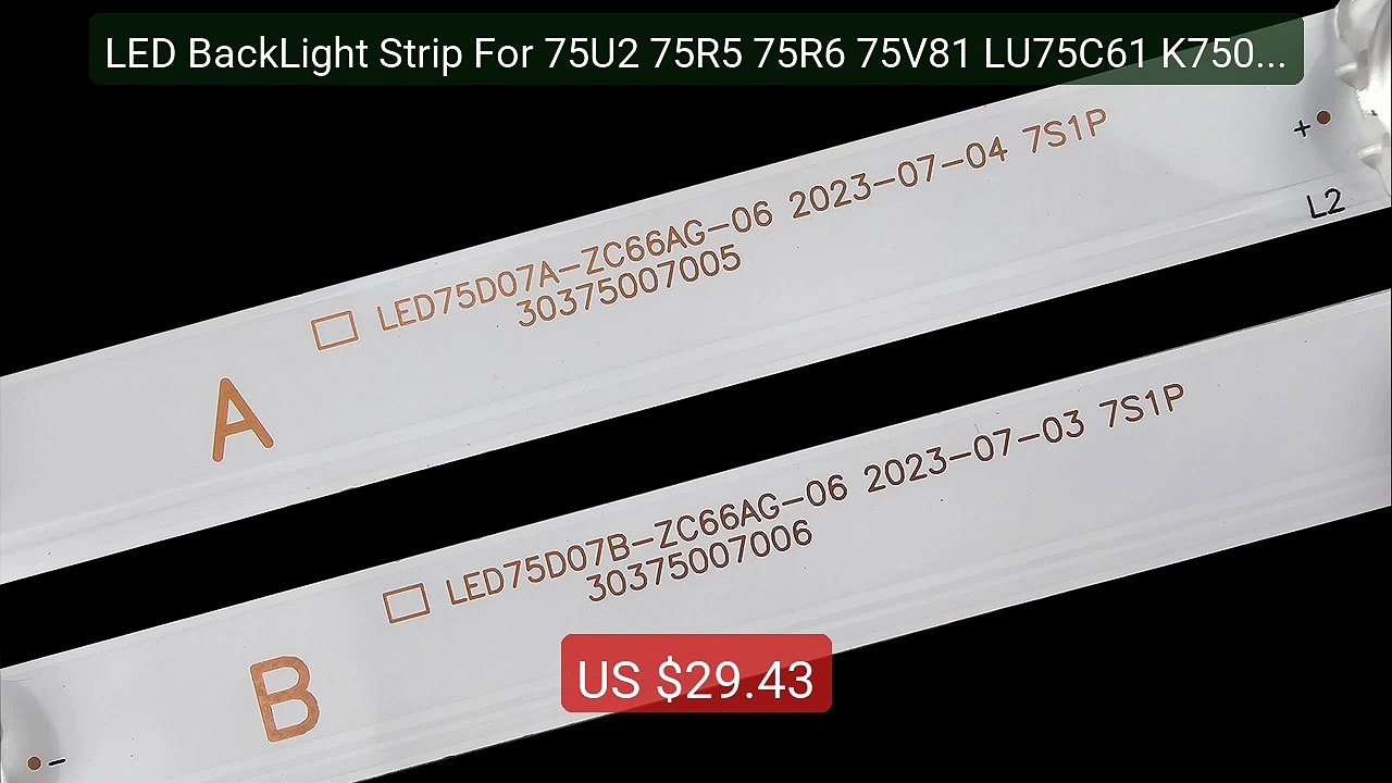 LED BackLight Strip For 75U2 75R5 75R6 75V81 LU75C61 K750USG WR75UT... -- Top Rated 2026 | Buy Now!