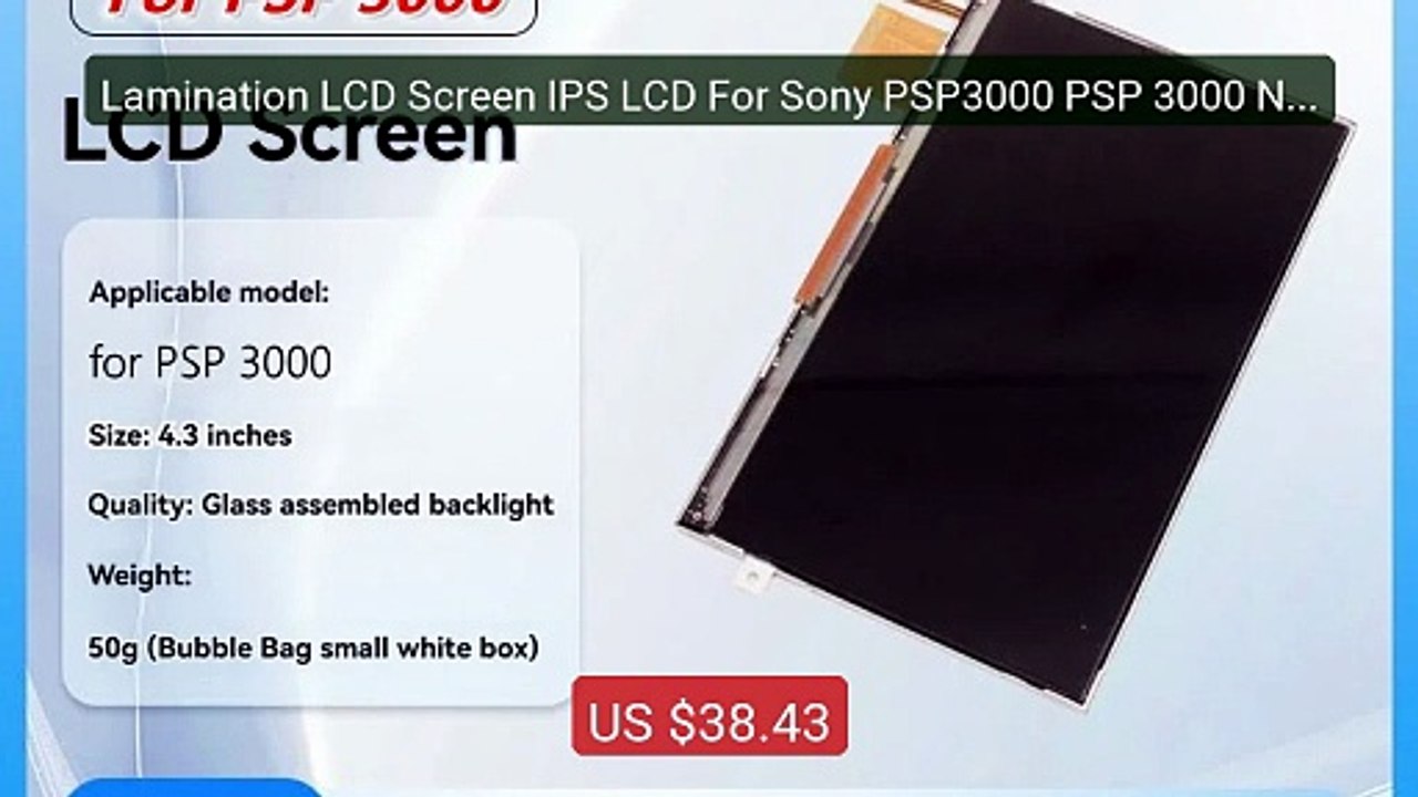 Lamination LCD Screen IPS LCD For Sony PSP3000 PSP 3000 Not Su... -- Best Buy 2026 | Great Quality!