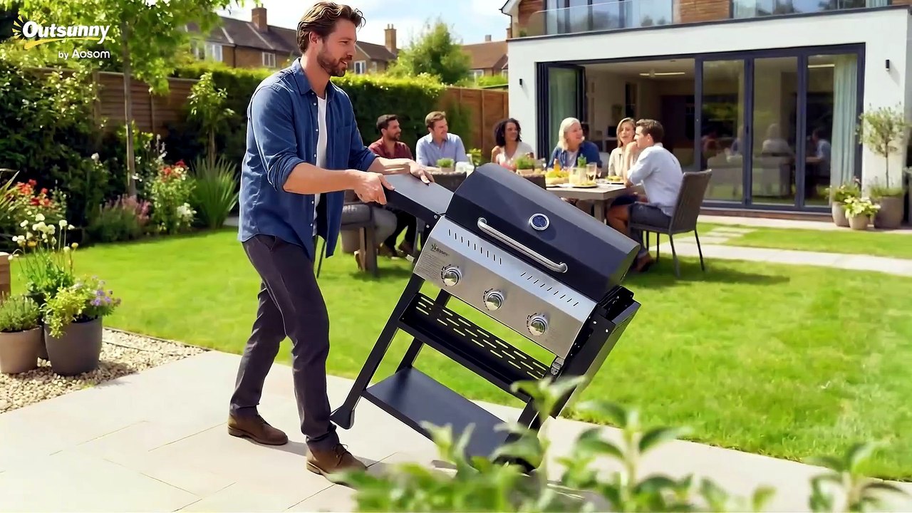 Outsunny Barbacoa de Gas BBQ Gas