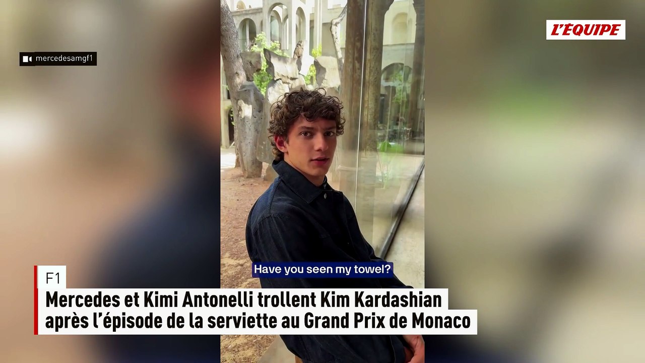 Mercedes et Kimi Antonelli trollent Kim Kardashian après l’épisode de la serviette au Grand Prix de Monaco - F1 - GP de Monaco