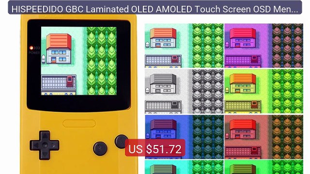 HISPEEDIDO GBC Laminated OLED AMOLED Touch Screen OSD Menu RETRO PI... Top Rated 2026 | Buy Now!