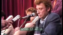 1985 - Johnny Hallyday - Conférence de Presse du Film “Détective” (Rushs Pathé, 10 Mai)