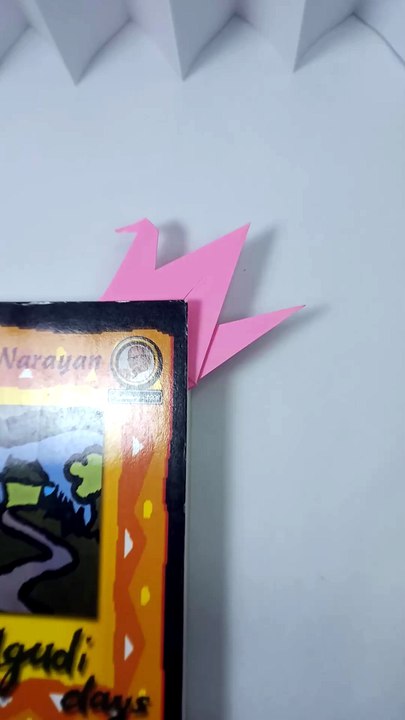 📖🕊️ Easy Origami Crane Bookmark | DIY Paper Craft