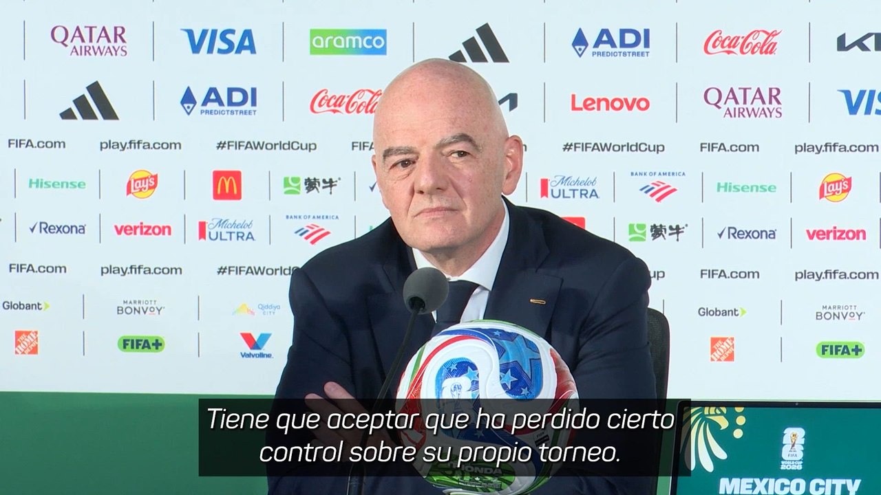 Infantino sobre si ha perdido el control del mundial