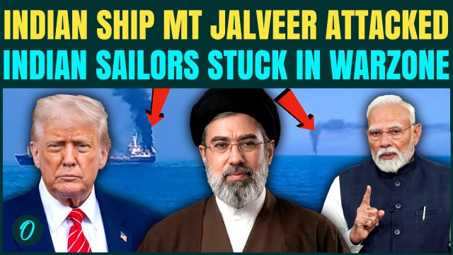 Indian Sailors ATTACKED Again Near Oman, Chilling Video Shows MT Jalveer Ship In Flames