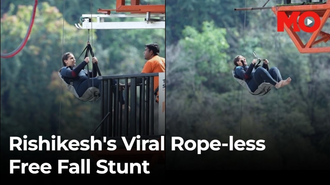 Rishikesh's viral rope-less free fall: Would you take this jump?