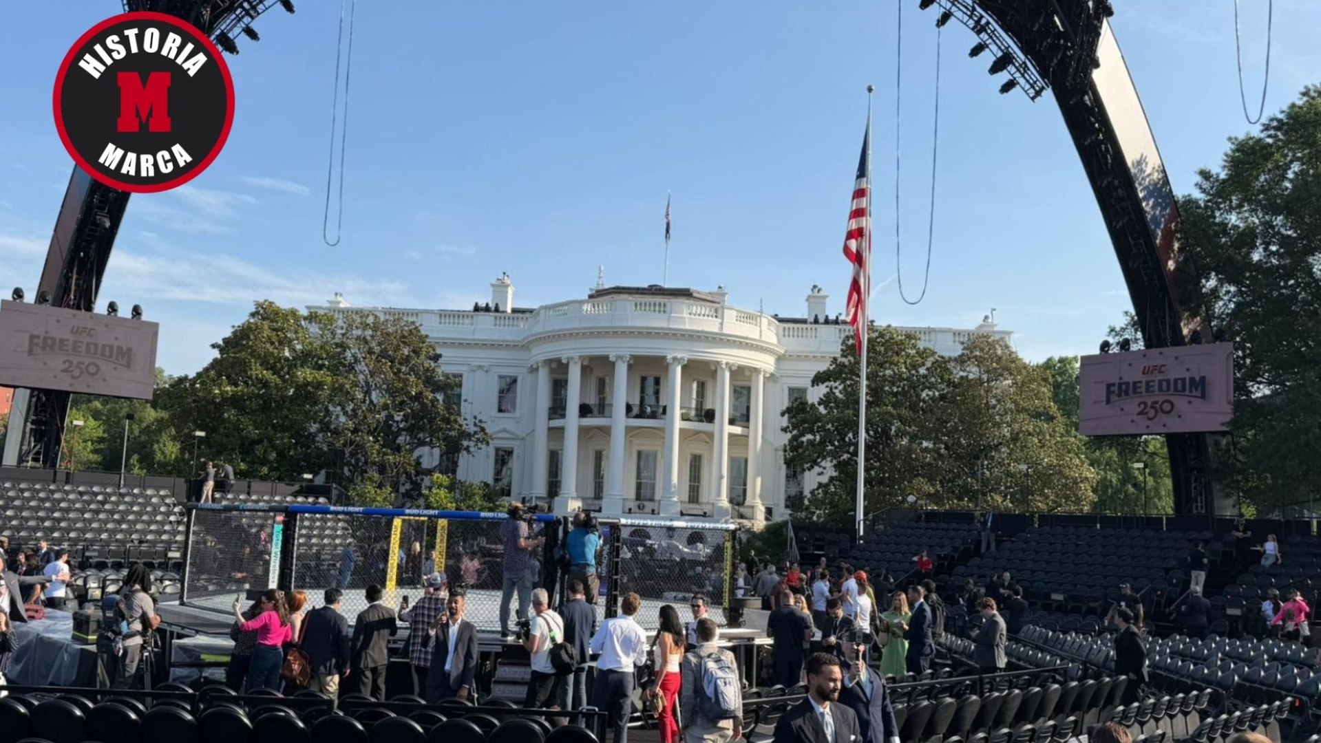 UFC Casa Blanca, por dentro: 60 millones invertidos, tres controles, francotiradores, perros...
