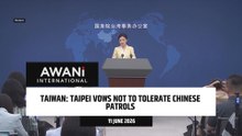 Taiwan vows not to tolerate Chinese patrols in its waters