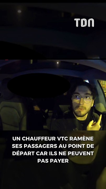 Un chauffeur VTC ramène ses passagers à leur point de départ faute de paiement