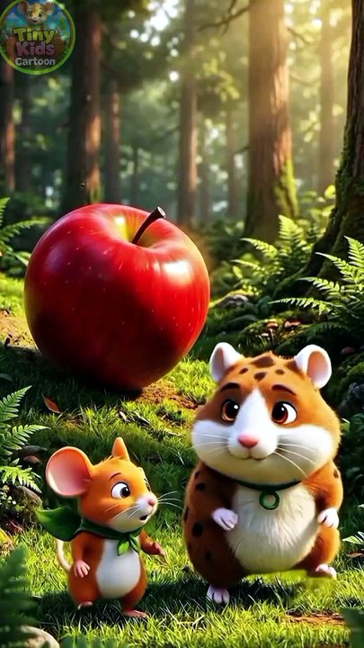 🍎 Apple Rescue Mission | Mouse & Hamster Save the Giant Apple! 🐭🐹 | Pixar Kids Shorts