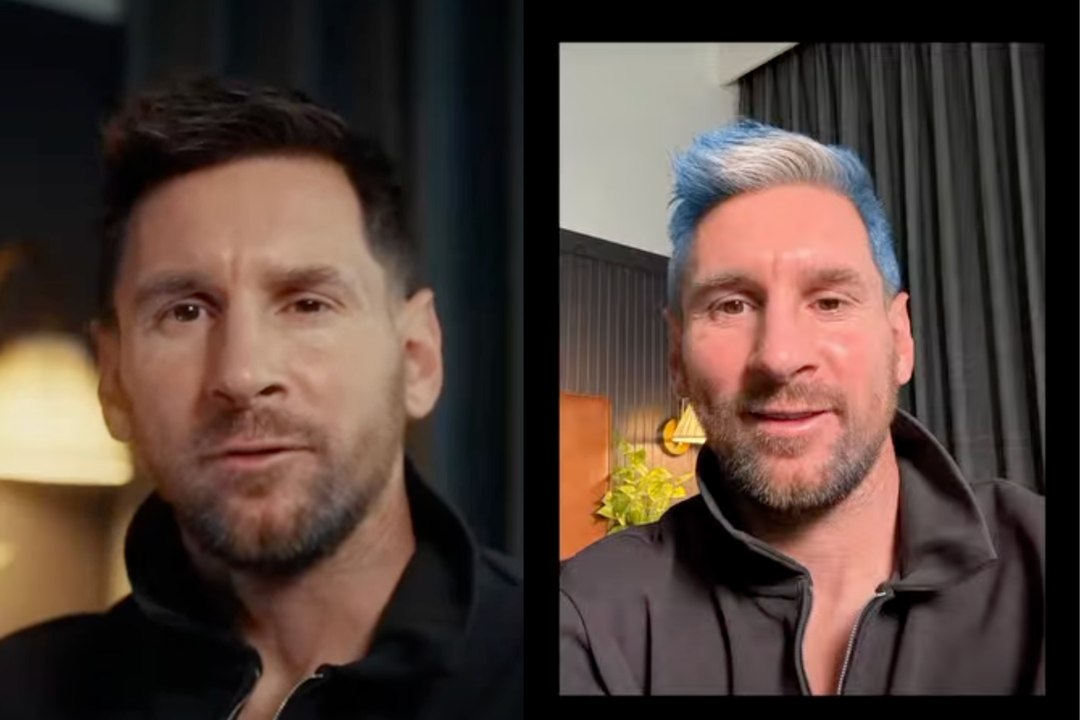 Lionel Messi debuts a shocking new look before the World Cup and can't stop laughing