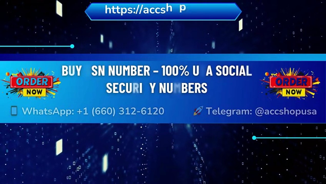 Buy > Social Security Number (SSN) In Online. 100% USA .