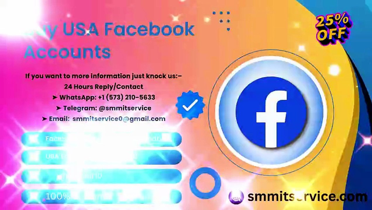 Best 13 site to Buy USA Facebook Accounts New & Aged