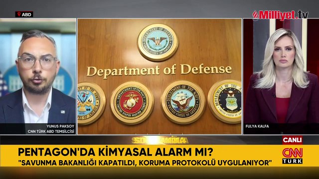 Pentagon’da kimyasal madde alarmı! Çok sayıda kat ve koridor tahliye edildi