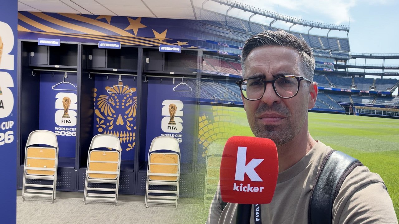 Klappstühle statt Luxus: Hier ziehen sich Kane, Mbappé und Co. um