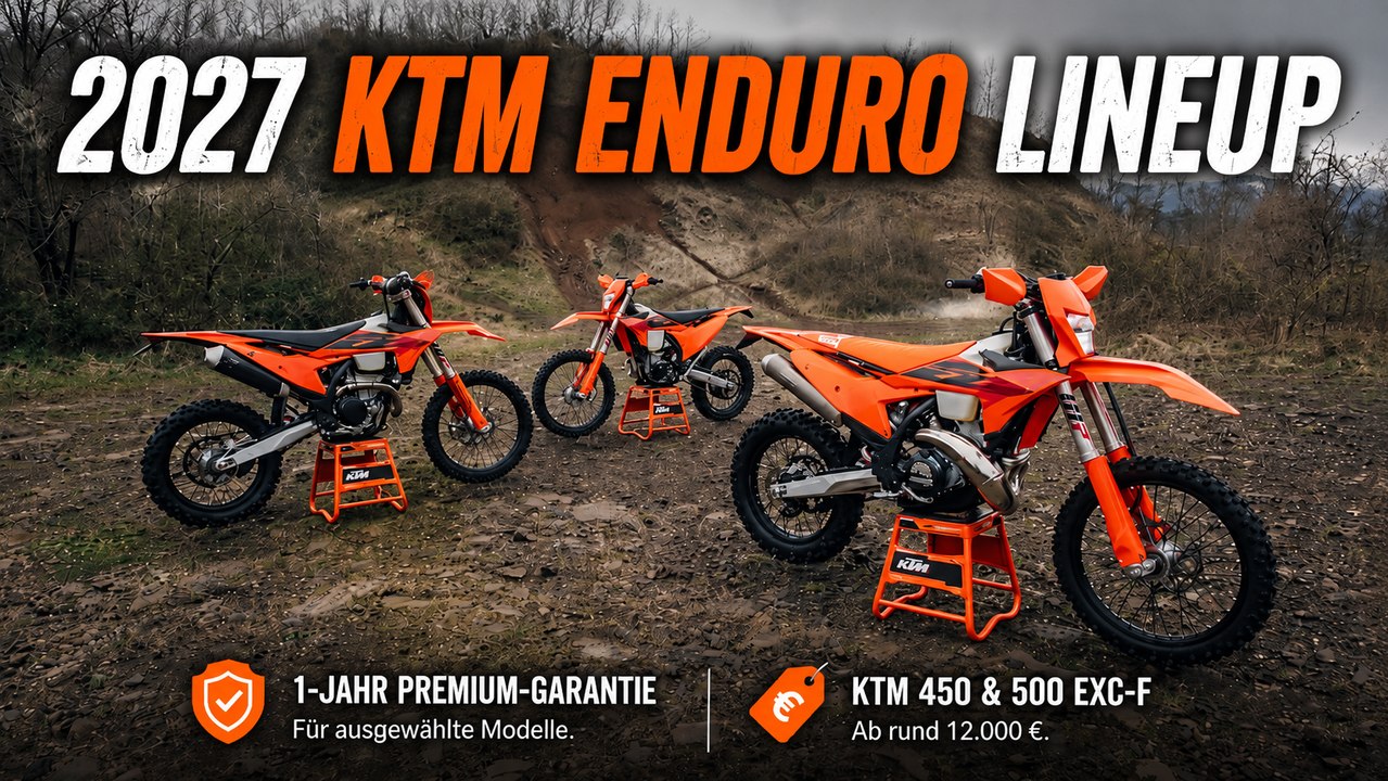 KTM 450 EXC-F 2027 & KTM 500 EXC-F: Das bleibt übrig