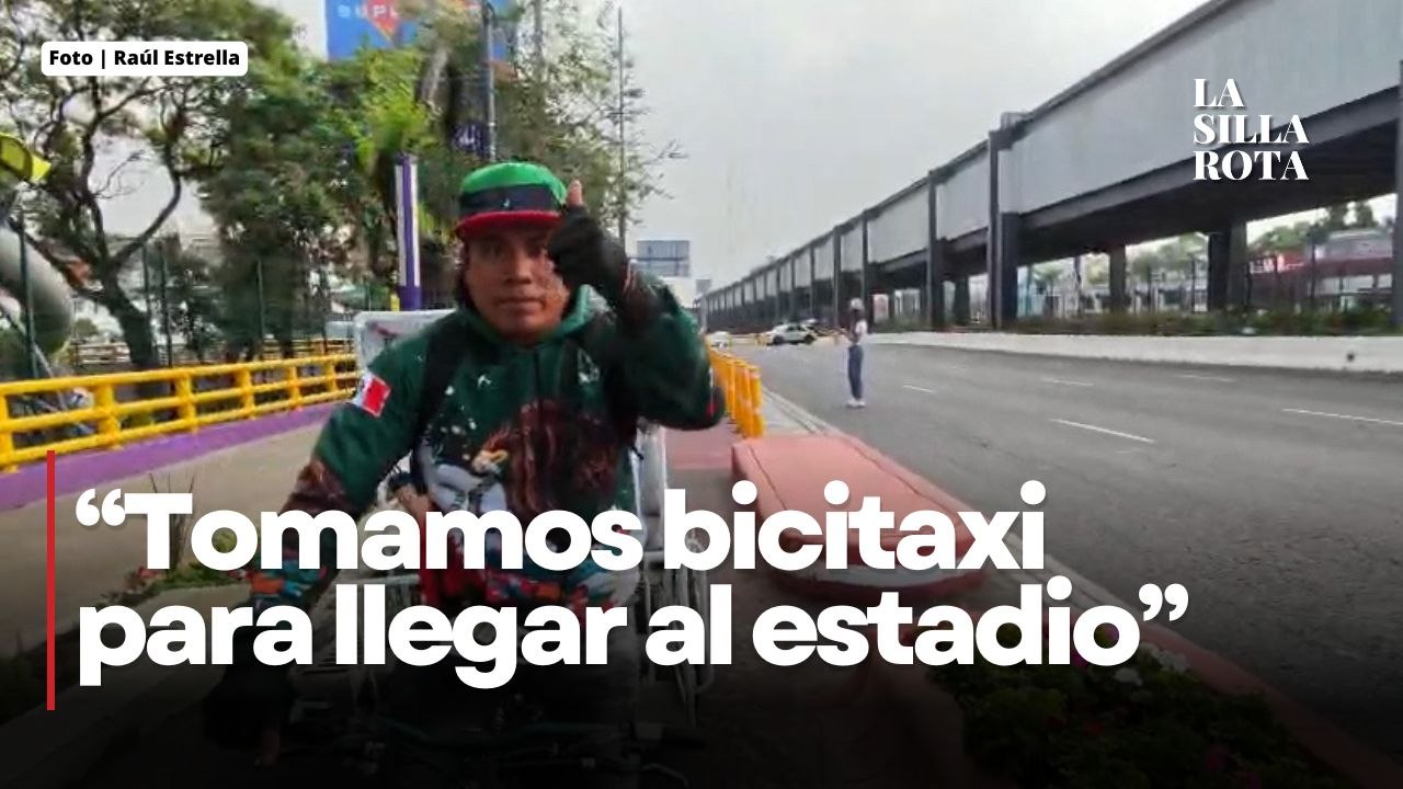 Aficionados usan bicitaxis para llegar al Mundial 2026 en CDMX