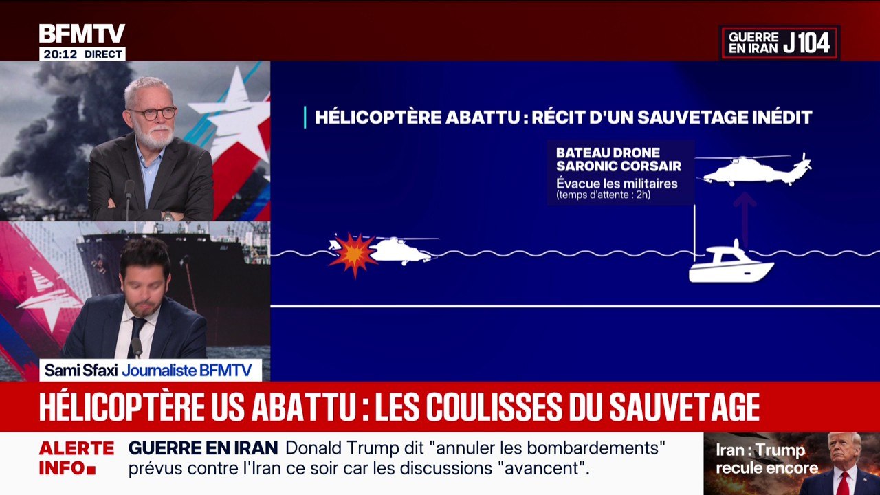 Hélicoptère américain Apache abattu: le récit d'un sauvetage en mer