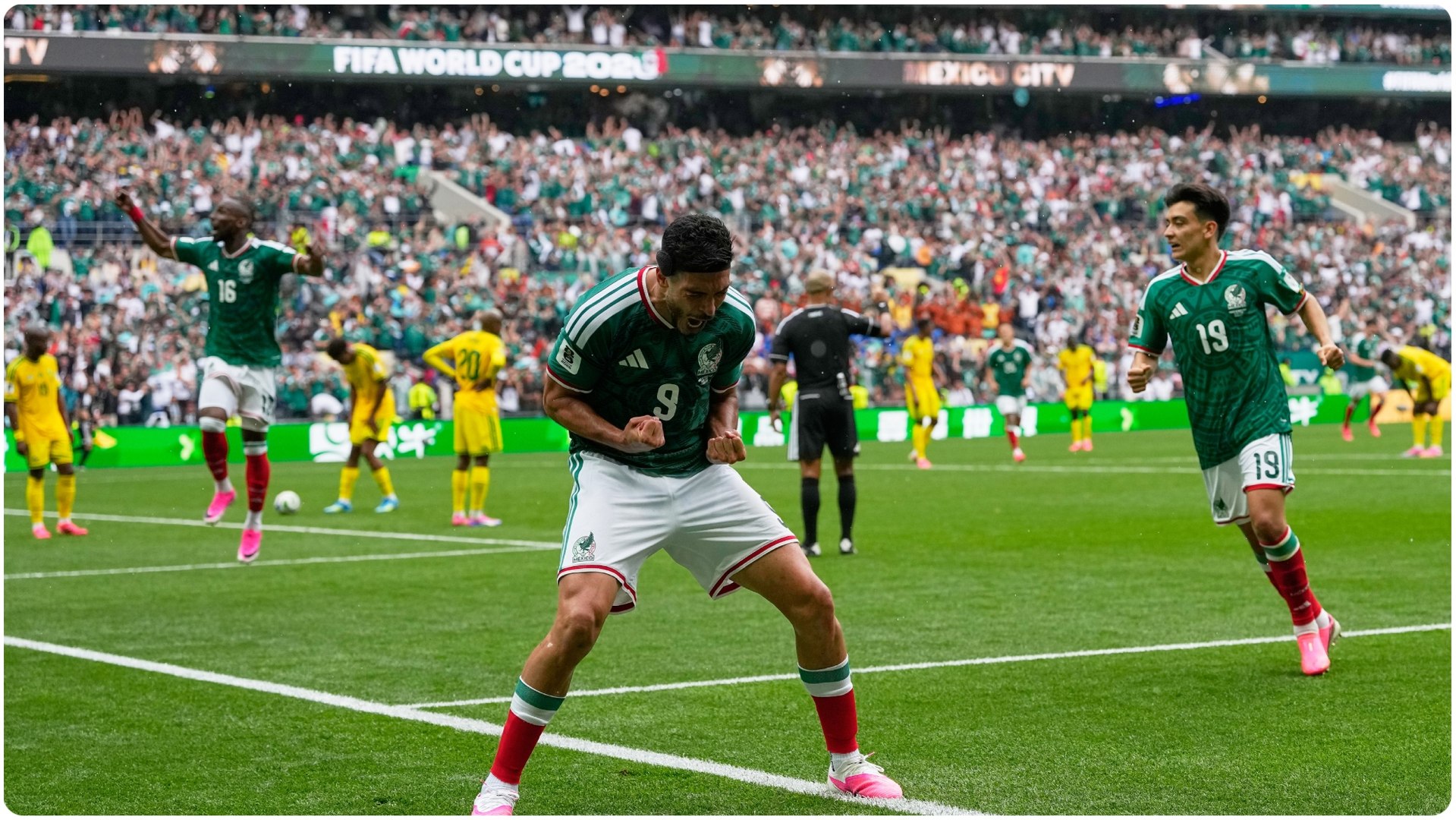 Gol de Raúl Jiménez (2-0) en el México 2-0 Sudáfrica