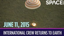 OTD in Space – June 11: International Crew Returns to Earth