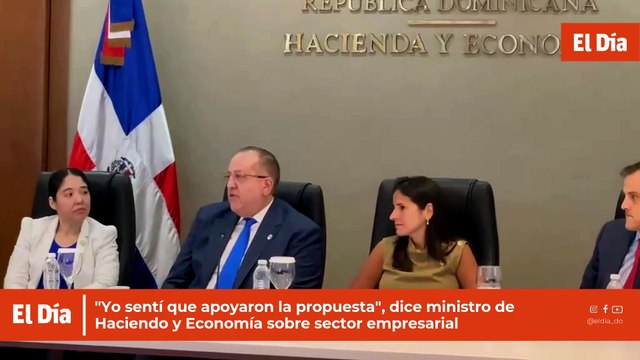 Sentí que apoyaron la propuesta : Magín Díaz asegura que los empresarios aceptaron paquete fiscal anticrisis