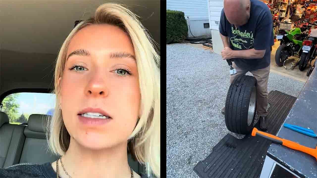 Woman Shocked After Finding Screwdriver in Her Car’s Wheel