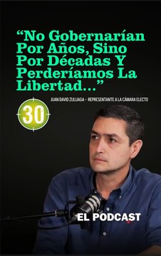 Juan David Zuluaga, Representante a la Cámara, ratificó su apoyo a Abelardo de la Espriella, asegurando que su propuesta es la única que garantiza la defensa de la familia, el empleo, la libertad y la democracia.