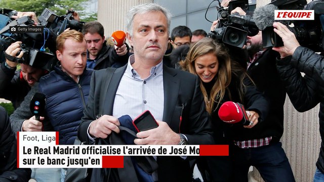 Le Real Madrid officialise l'arrivée de José Mourinho sur le banc jusqu'en 2029 - Foot - Liga
