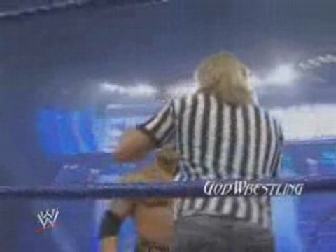 Chavo Guerrero gets help from Referee Edge 06/20/08