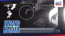 Nakaparadang motorsiklo, tinangay ng 4 na lalaki | Unang Balita