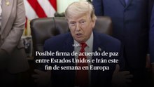 Trump anuncia un "gran acuerdo" de paz con Irán que podría formalizarse este fin de semana