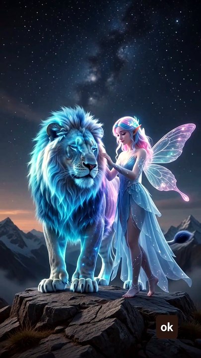 Don't Blink! See a Magical Lion and Fairy Breathe Fire! 🦁🔥#magiclion  #shorts #fyp #tips #couple