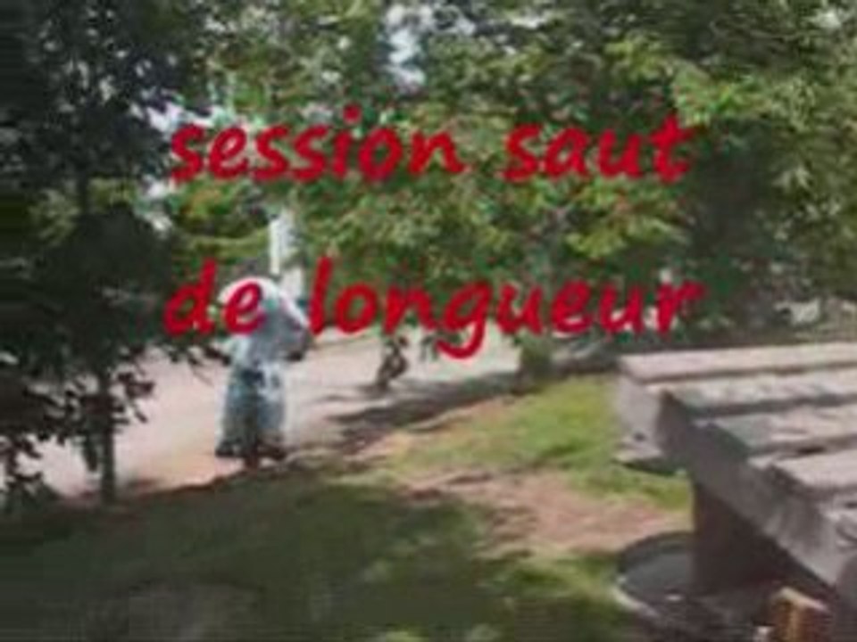 vtt dirt et saut en longueur