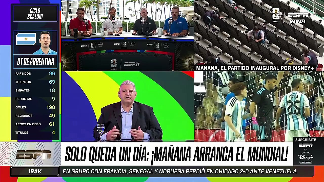El incómodo momento que Ruggeri le hizo pasar a Falcao al aire de ESPN