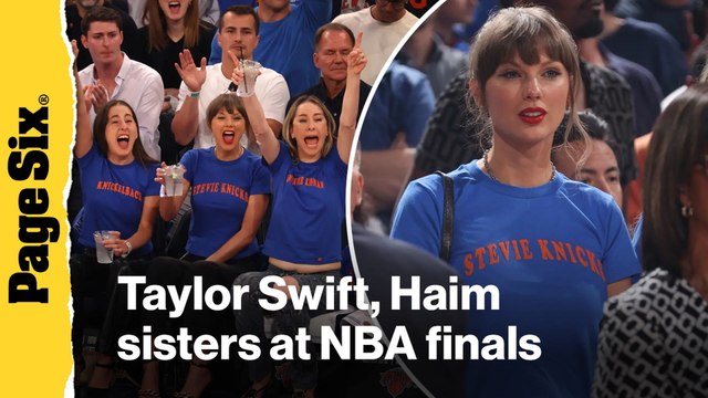 Taylor Swift reps 'Stevie Knicks' with cheeky tee at Game 4 of the Knicks vs. Spurs NBA Finals
