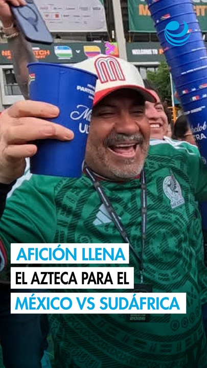 Fiesta mundialista: así llegaron los aficionados al Estadio Azteca para el México vs Sudáfrica