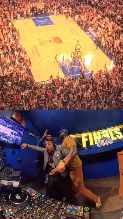 Even the Knicks DJ couldn't believe what he was seeing!