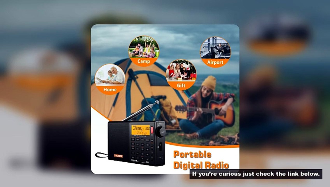 XHDATA D-808 AM/FM/SW/MW SSB AIR RDS Full Band Portable Radio with Multifunction Deep Sound Stereo R